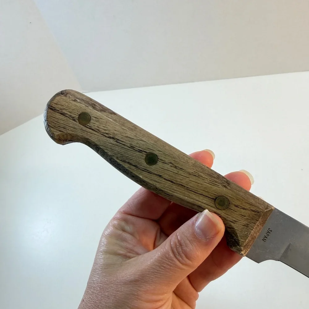 Carvel Hall Slicer Knife Molybdenum Steel Wood Handle 8 Inch Blade Japan